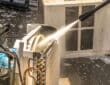 Split air conditioner cleaning